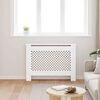 vidaXL Pokrov za radiator bel 112x19x81,5 cm MDF
