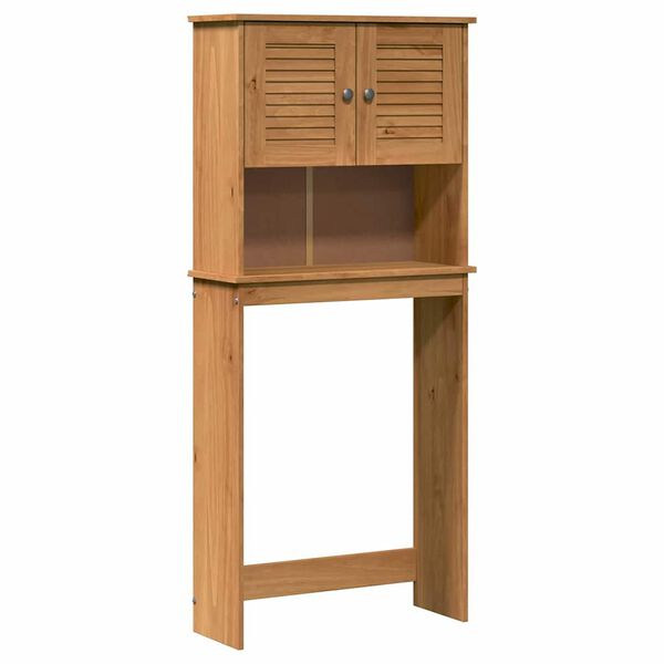 vidaXL Omara za pralni stroj s polico VIGO Rjava in medena rjava