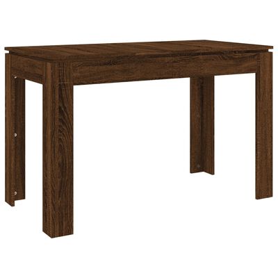 vidaXL Jedilna miza rjavi hrast 120x60x76 cm inženirski les