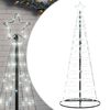 vidaXL LED božično drevo 200 LED hladno bela 180 cm