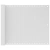 vidaXL Balkonsko Platno HDPE 75x400 cm Bele Barve