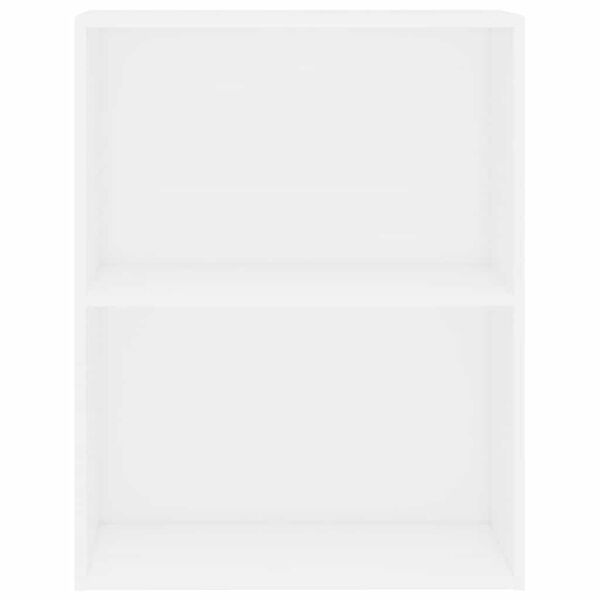 vidaXL Knjižnica Bela 60x30x76,5 cm Izoblikovan les