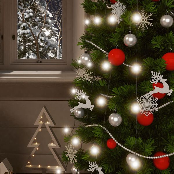 vidaXL Solarne svetlobne verige 2 kosa 2x200 LED lučk hladno bele