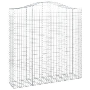 vidaXL Obokana gabonska ko&scaron;ara 200x50x200/220 cm pocinkano železo