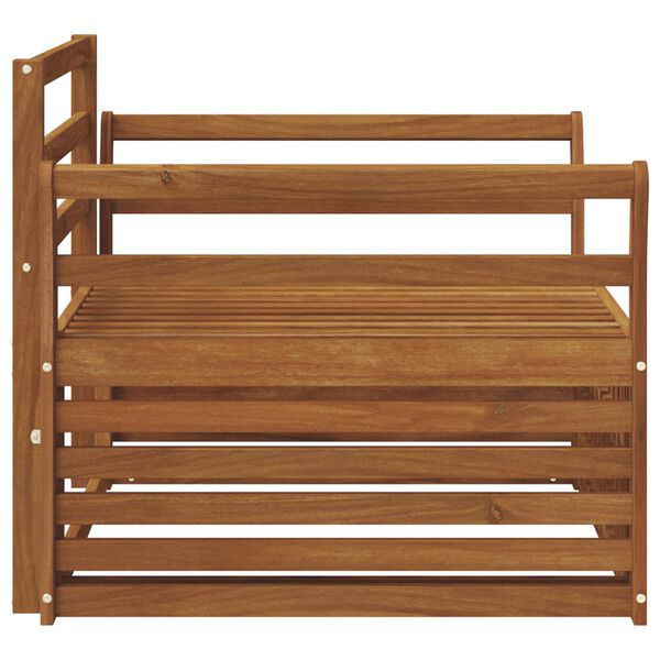 vidaXL 2 Kos Sedežna garnitura z naslonjali za roke Naravna