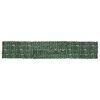 vidaXL Balkonsko platno s temno zelenim listjem 600x100 cm
