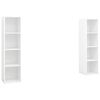 vidaXL TV omarice 2 kosa bele 142,5x35x36,5 cm iverna plo&scaron;ča