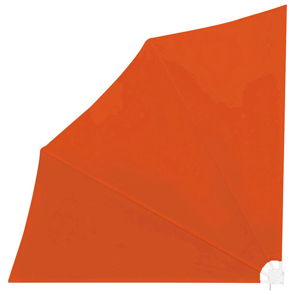 vidaXL Zložljivo stransko platno za balkon terakota 140x140 cm