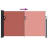 vidaXL Zložljiva stranska tenda terakota 120x500 cm