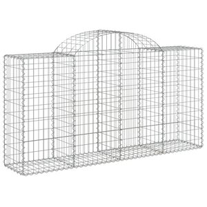vidaXL Obokana gabonska ko&scaron;ara 200x50x100/120 cm pocinkano železo