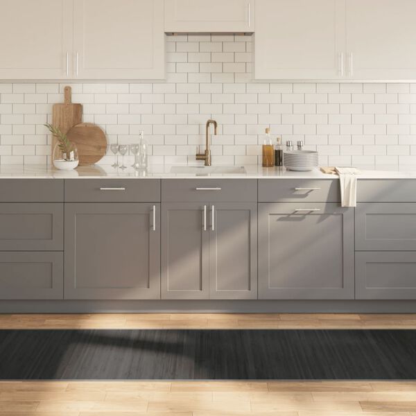 vidaXL Preproga pravokotna siva 70x500 cm bambus