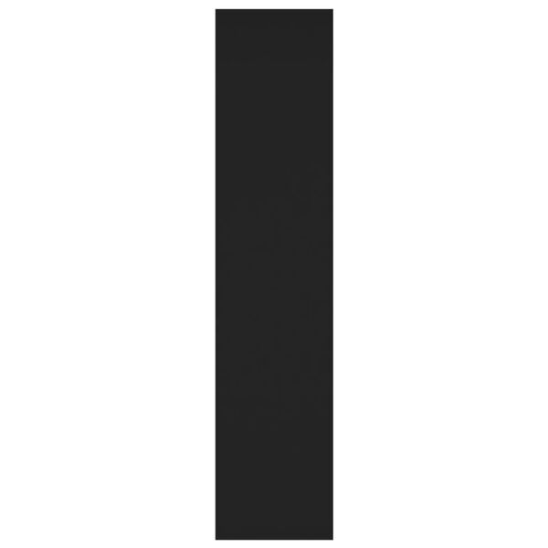 vidaXL Knjižna omara/pregrada črna 100x30x135 cm