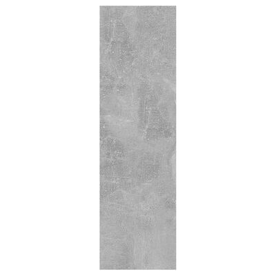 vidaXL Stenska polica betonsko siva 75x16x55 cm iverna plošča