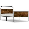 vidaXL Posteljni okvir brez vzmetnice 90x190 cm sonoma hrast inž. les