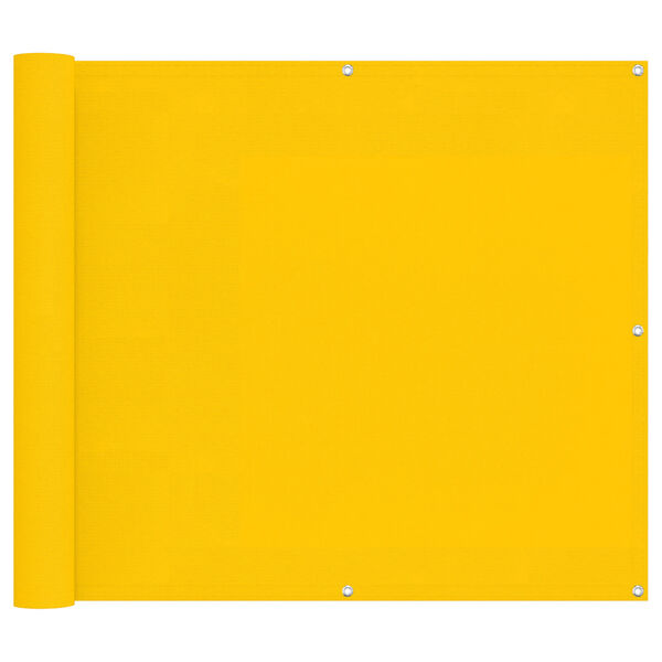 vidaXL Balconska mreža Rumena 90 x 200 cm PU premazan oxford alu