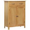 vidaXL Omarica za čevlje 76x37x105 cm trdna hrastovina