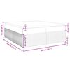 vidaXL Box spring postelja z vzmetnico temno zelena 200x200 cm žamet