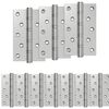 vidaXL Tečaj 16 kos 125 x 75 x 13 mm Srebrna Jeklo
