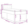 vidaXL Box spring postelja z vzmetnico kapučino 90x190 cm umetno usnje