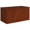 vidaXL Cvetlično korito 80x40x40 cm corten jeklo