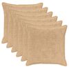 vidaXL Prevleka za blazino 6 kos HOUTEN Krem 65 x 65 cm