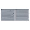 vidaXL Vrtna visoka greda siva 150x50 cm trdna borovina