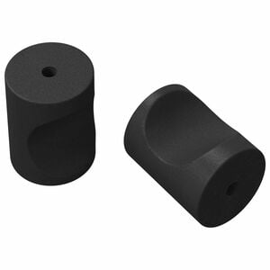 vidaXL Ročaji za omare 2 kos Črna M4 x 12 mm elezo