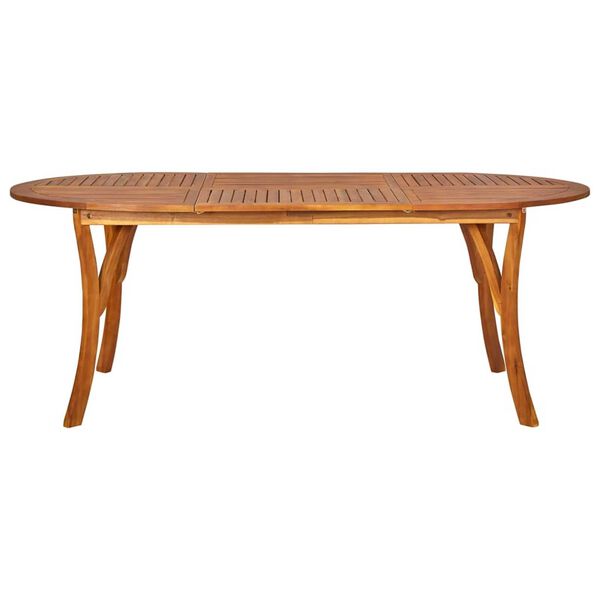 vidaXL Vrtna jedilna garnitura 7-delna črna