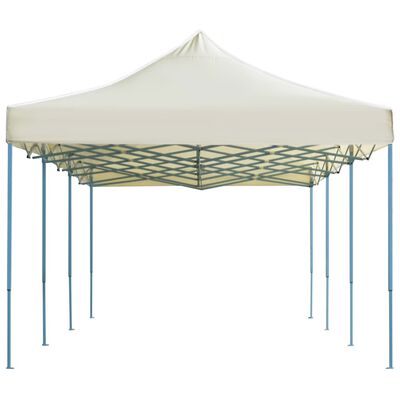 vidaXL Zložljiv pop-up šotor za zabave 3x9 m krem