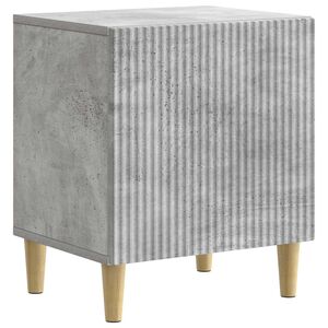 vidaXL Nočna omarica Betonsko siva 43 x 34,5 x 50 cm Inženirski les