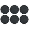 vidaXL Korak kamen 6 pcs Črna &Oslash; 45 x 1,8 cm Guma