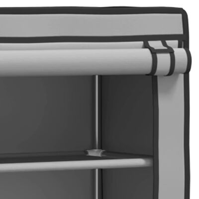 vidaXL 2-nadstropni regal za nad pralni stroj siv 71x29,5x170,5 cm