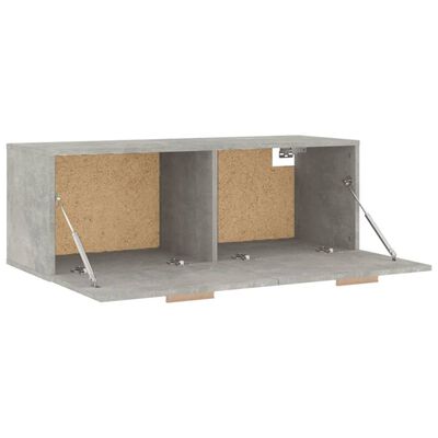 vidaXL Stenska omarica betonsko siva 100x36,5x35 cm inženirski les