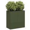 vidaXL Sadilnik Olive Green 80x40x80 cm Hladno valjano jeklo