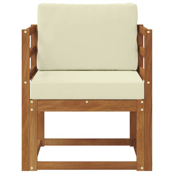 vidaXL Zunanja garnitura za sedenje Masivno akacijevo les in poliester