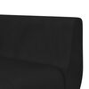 vidaXL Raztegljiv kavč L oblike črn 275x140x70 žamet