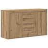 vidaXL Strani &scaron;al Umetni hrast 120 x 36 x 69 cm Konstruiran les