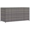 vidaXL Vrtna &scaron;katla siva 120x50x60 cm poli ratan