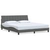 vidaXL Posteljni okvir brez vzmetnice Hanko temno siv 180x200 cm tkanina