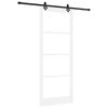 vidaXL Drsna vrata ORKDAL Bela in črna 93 x 232 cm