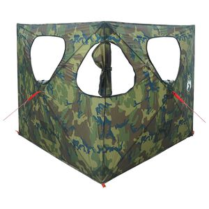 vidaXL Lovski &scaron;otor 145 x 145 x 150 cm Kamuflažna Poliester in jeklo