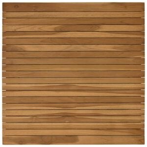 vidaXL Nepremična povr&scaron;ina 80 x 80 x 3,5 cm Kvadrat Trden tikov les