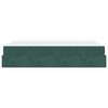 vidaXL Konstrukcija postelje Temno zelena 160 x 200 cm Žamet
