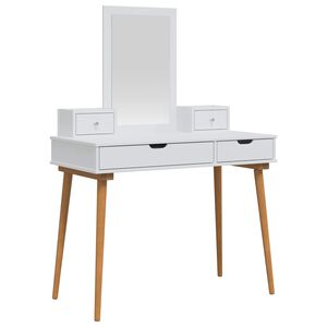 vidaXL Komplet toalet FAUSKE 4 kos Bela 100 x 50 x 143 cm