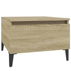vidaXL Stranska mizica sonoma hrast 50x46x35 cm inženirski les