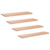 vidaXL Stopnice 4 kos 120 x 25 x 2 cm Naravna Trda bukovina