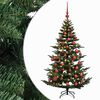 vidaXL Umetna božična jelka z bučko 120 cm 150 LED Toplo bela