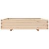 vidaXL Vrtno cvetlično korito 110x110x26,5 cm trdna borovina