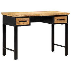 vidaXL Pisalna miza 110x50x76 cm trden mangov les
