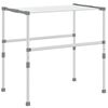 vidaXL Su&scaron;ilnik za perilo 83x(50-55)x(40-85) cm aluminij